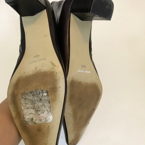 Nine west chocolate brown boots size 6.5 - Picture 5 of 6